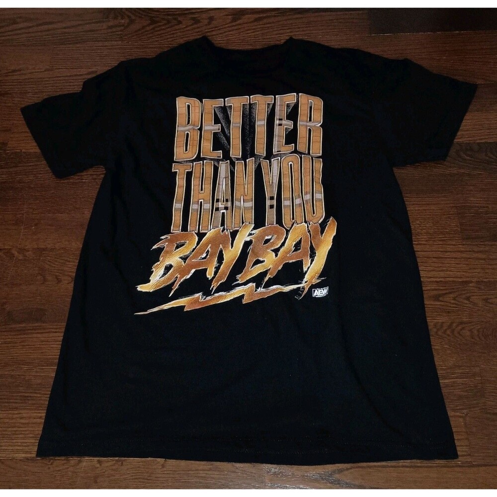 Adam Cole Wrestling Shirt Mens Small Better Than You Bay Bay AEW Graphic Tee